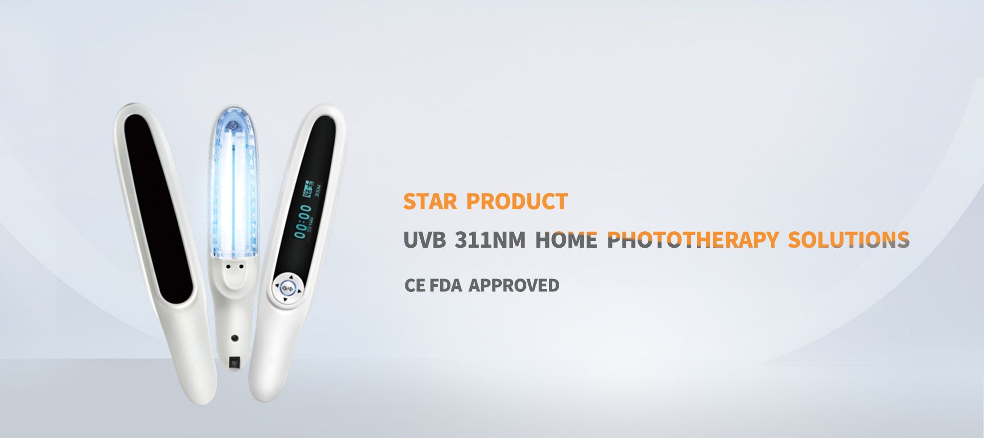 Portable 311nm uvb phototherapy device for vitiligo skin disease