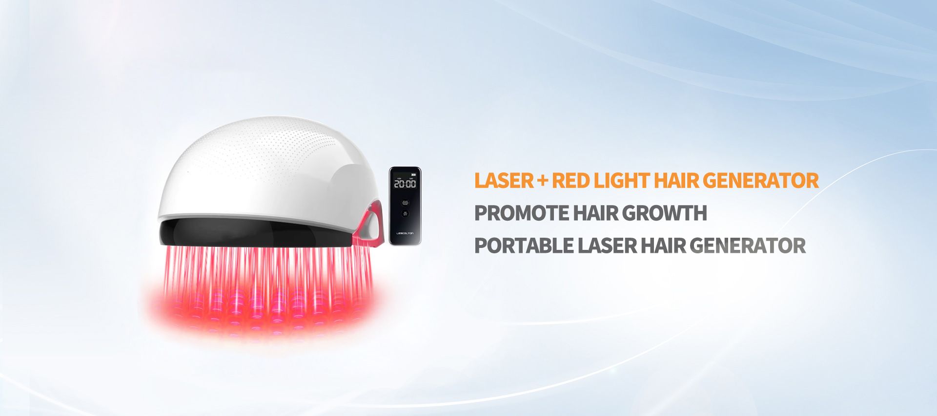 Anti-Hair Loss Treatment Hair Regrow Cap 650nm LLLT Wireless Hair Growth Helmet